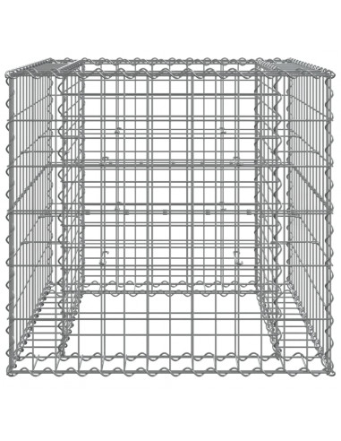 Cesto Gabbione Argento 70x70x65 cm Ferro Zincato