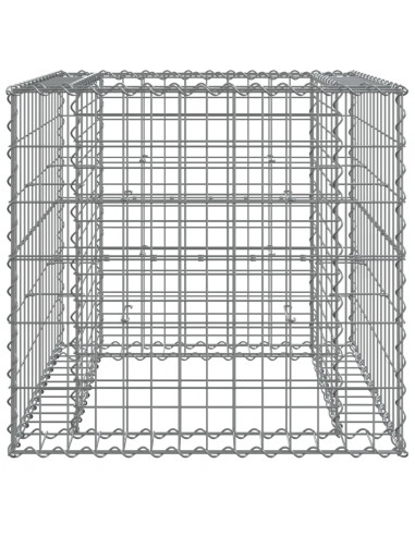 Cesto Gabbione Argento 70x70x65 cm Ferro Zincato
