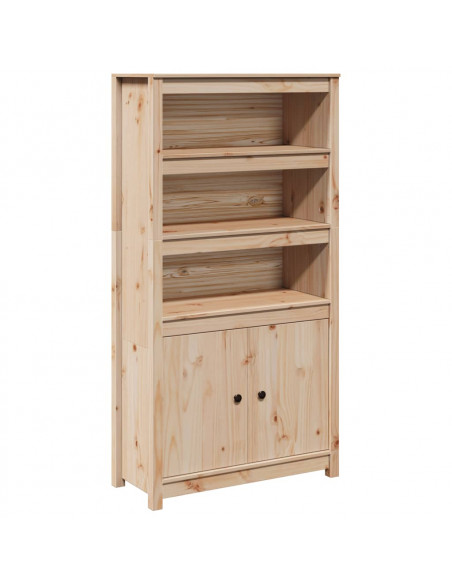 Credenza 80x35x154 cm in Legno Massello di Pino