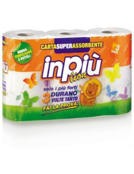 CORONA ASCIUGATUTTO IN PIU' 3 ROTOLI