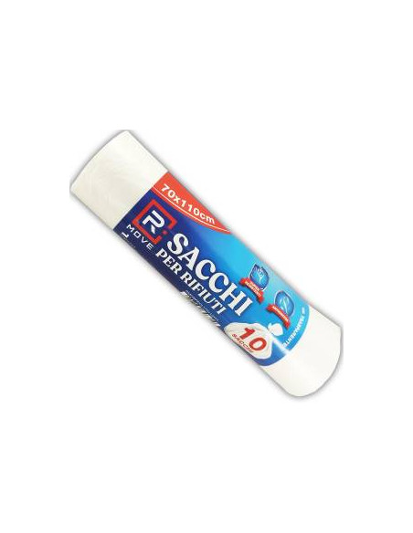 RMove 1Rotolo da 10 Sacchi Rifiuti 70x110cm Trasparenti