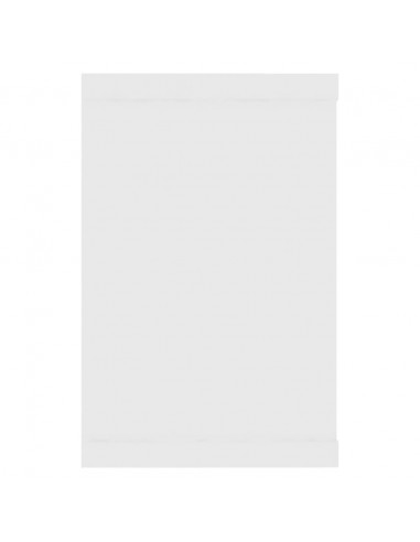 Mensole Parete a Cubo 6pz Bianche 60x15x23 cm Legno Multistrato