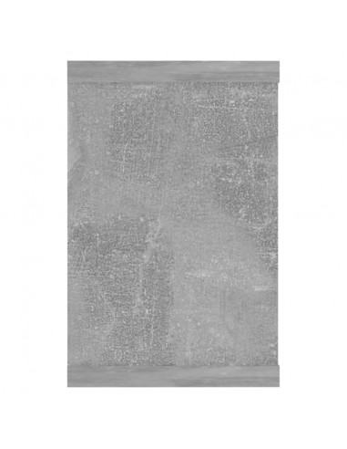 Mensole Parete a Cubo 2pz Grigio Cemento 60x15x23cm Multistrato