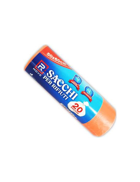 RMove 1Rotolo da 20 Sacchi Rifiuti 50x60cm Arancione