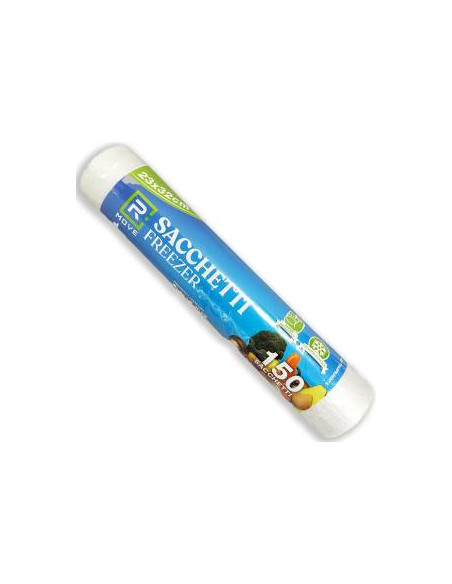 RMove 1Rotolo da 150 Sacchi Freezer 23x32cm Trasparenti