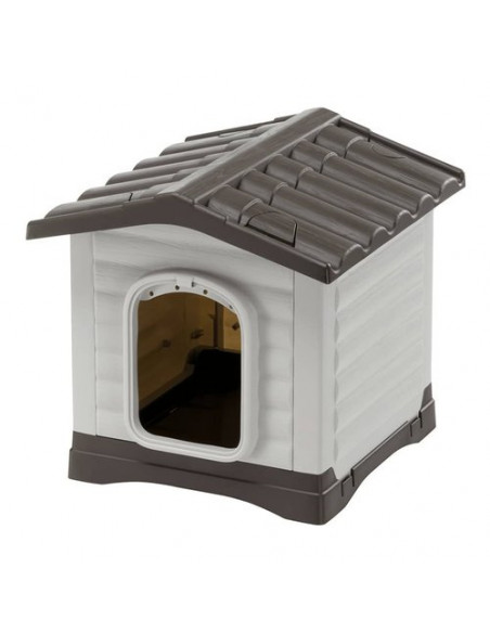 Cuccia esterno Ferplast 87252599 Dog Villa 50 Bianco e Nero Bianco e N