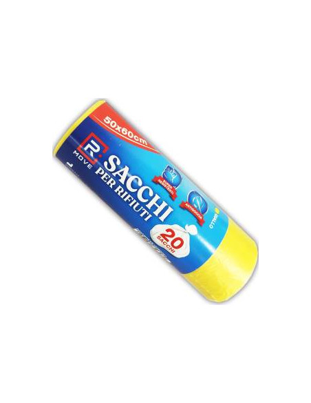RMove 1Rotolo da 20 Sacchi Rifiuti 50x60cm Gialli