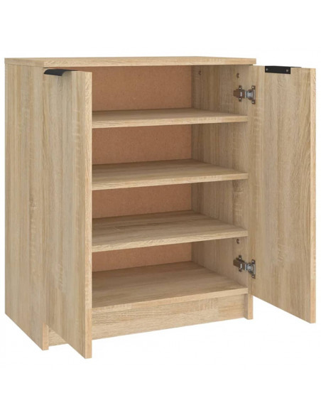Scarpiera Rovere Sonoma 59x35x70 cm in Legno Multistrato