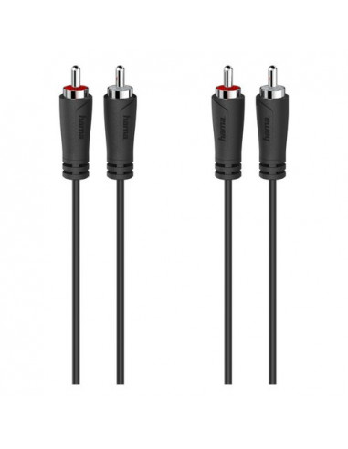 Cavo RCA Hama 00205257 Plugs Nero Nero