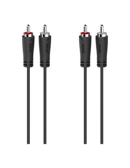 Cavo RCA Hama 00205257 Plugs Nero Nero