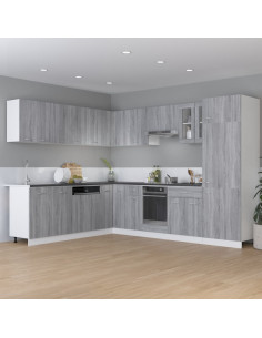 Mobile Pensile Grigio Sonoma 50x31x60 cm in Legno Multistrato 2