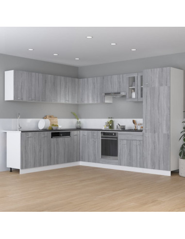 Mobile Pensile Grigio Sonoma 50x31x60 cm in Legno Multistrato