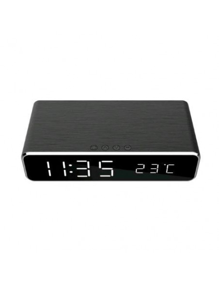 TECHMADE SVEGLIA CON FUNZIONE RICARICA CELL.WIRELESS NERO DAC-WPC-01