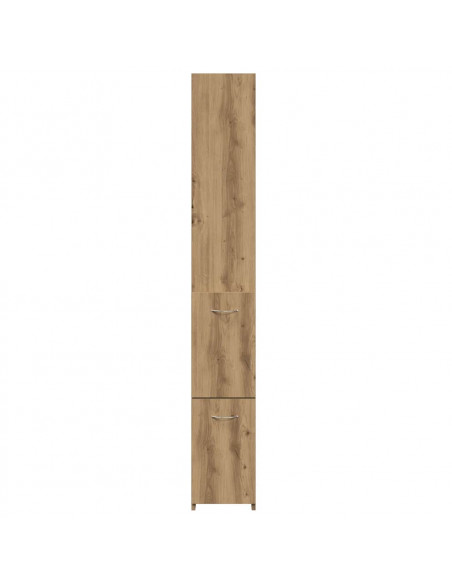 Armadietto Bagno Rovere 25x25x170 cm Legno Multistrato