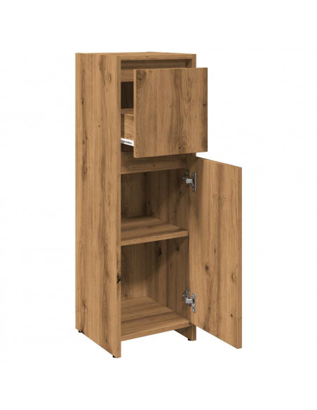 Armadietto Bagno Artigianale 30x30x95 cm in Legno Multistrato