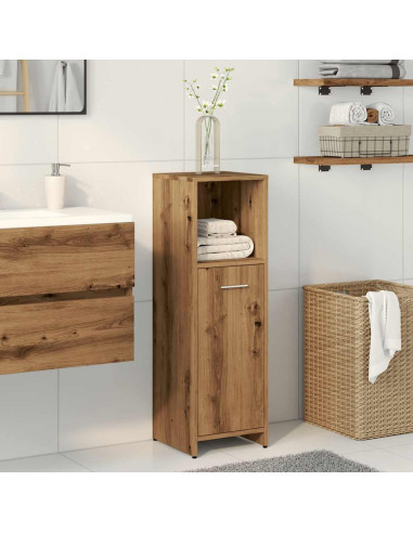 Armadietto Bagno Artigianale 30x30x95 cm in Legno Multistrato