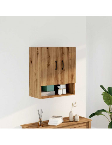 Armadietto a Muro Rovere Artigianale 60x31x70 cm in Truciolato