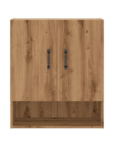 Armadietto a Muro Rovere Artigianale 60x31x70 cm in Truciolato