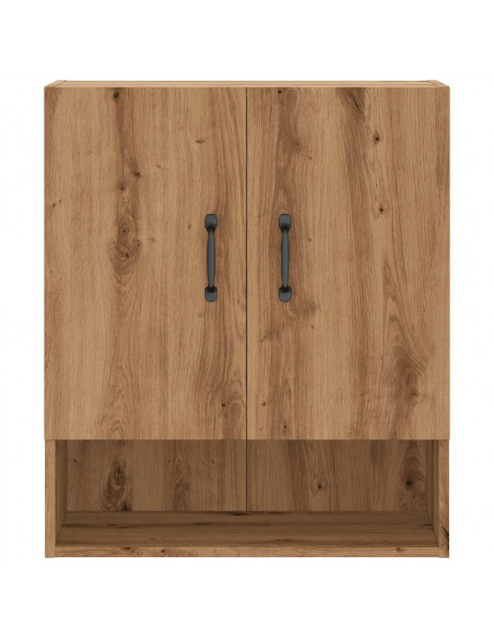 Armadietto a Muro Rovere Artigianale 60x31x70 cm in Truciolato