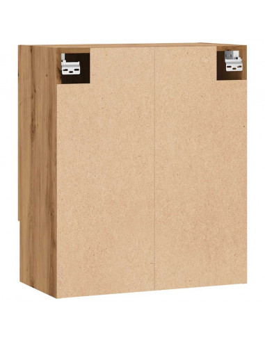 Armadietto a Muro Rovere Artigianale 60x31x70 cm in Truciolato