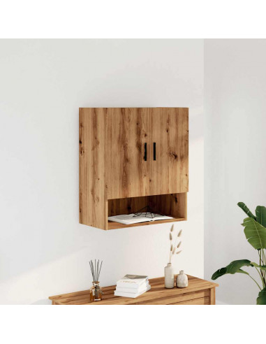 Armadietto a Muro Rovere Artigianale 60x31x70 cm in Truciolato