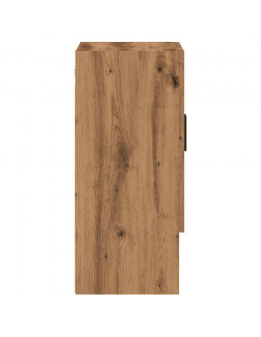 Armadietto a Muro Rovere Artigianale 60x31x70 cm in Truciolato