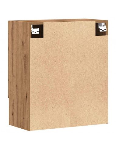 Armadietto a Muro Rovere Artigianale 60x31x70 cm in Truciolato