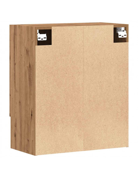 Armadietto a Muro Rovere Artigianale 60x31x70 cm in Truciolato