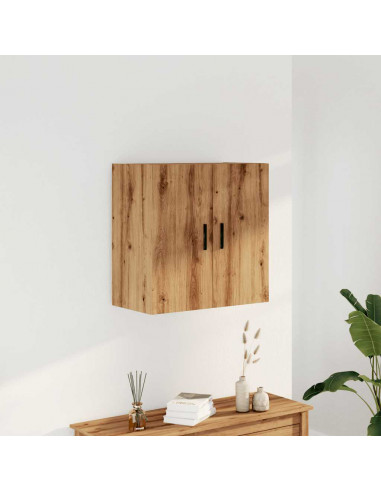 Armadietto a Muro Rovere Artigianale 60x31x60 cm in Truciolato