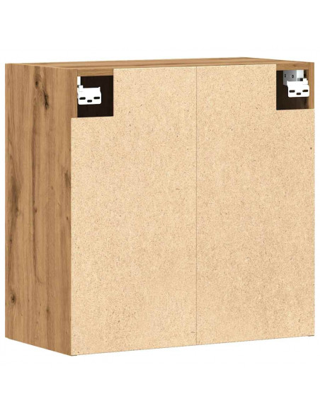 Armadietto a Muro Rovere Artigianale 60x31x60 cm in Truciolato
