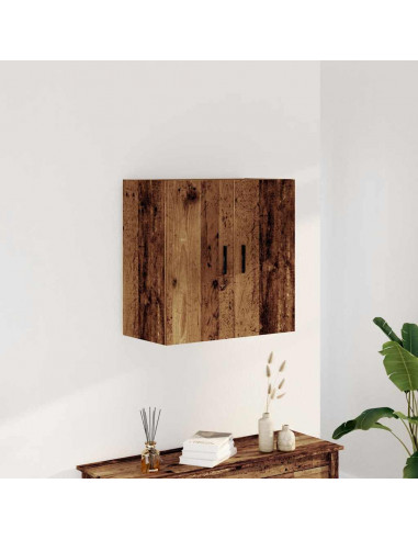 Armadietto a Muro Legno Vecchio 60x31x60 cm in Truciolato