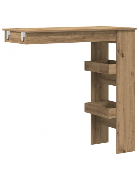 Bancone da Muro Rovere Artigianale Legno Multistrato
