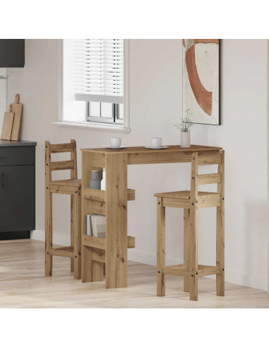 Bancone da Muro Rovere Artigianale Legno Multistrato