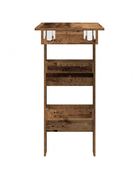 Bancone da Muro Legno Antico 102x45x103,5cm Legno Multistrato