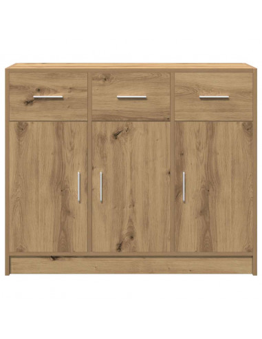 Credenza Rovere Artigianale 91x28x75 cm in Legno Multistrato