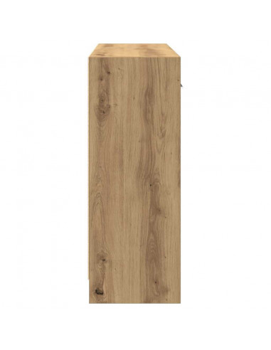 Credenza Rovere Artigianale 91x28x75 cm in Legno Multistrato