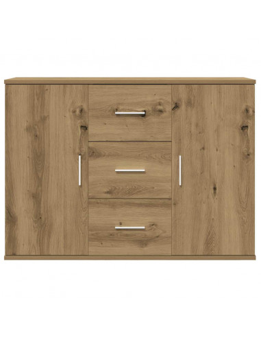 Credenza Rovere Artigianale 90x29,5x65 cm in Legno Multistrato
