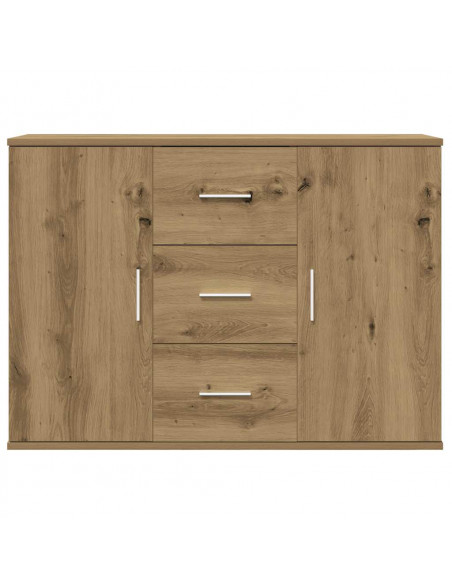 Credenza Rovere Artigianale 90x29,5x65 cm in Legno Multistrato