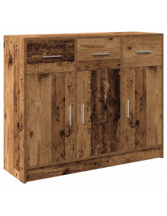 Credenza Legno Antico 91x28x75 cm in Legno Multistrato