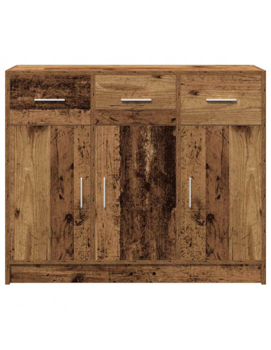 Credenza Legno Antico 91x28x75 cm in Legno Multistrato
