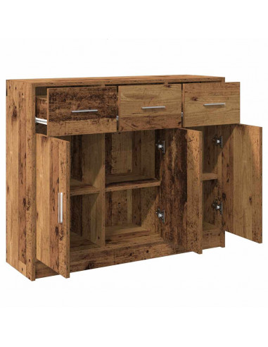 Credenza Legno Antico 91x28x75 cm in Legno Multistrato