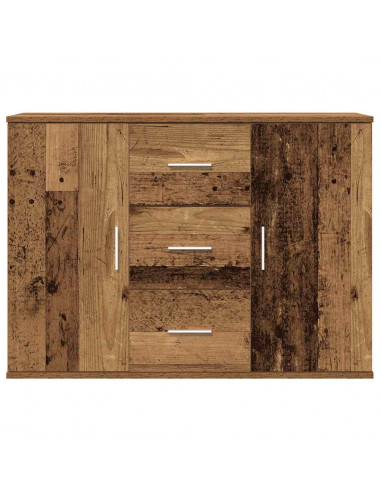 Credenza Legno Antico 90x29,5x65 cm in Legno Multistrato