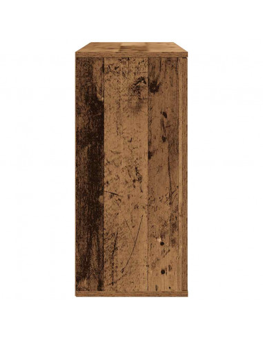 Credenza Legno Antico 90x29,5x65 cm in Legno Multistrato