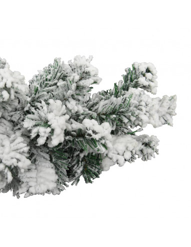 Ghirlanda Natalizia con Neve Verde 20 m in PVC