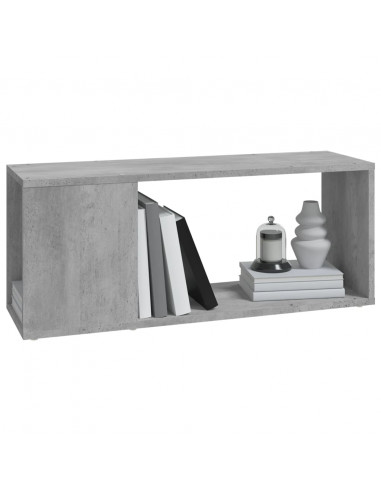 Mobile TV Grigio Cemento 80x24x32 cm in Truciolato