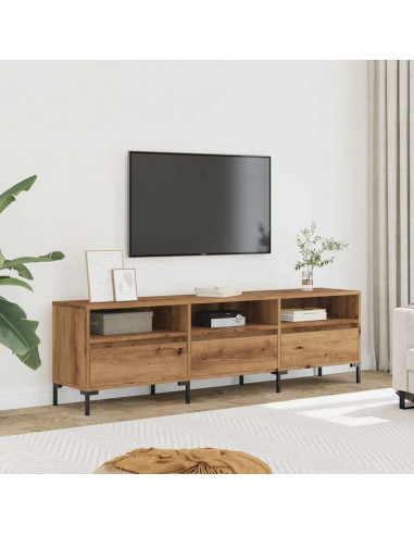 Mobile Porta TV Rovere Artigianale 150x30x44,5 cm Multistrato