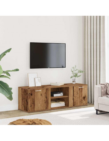Mobile Porta TV Legno Antico 120x34x37 cm in Legno Multistrato