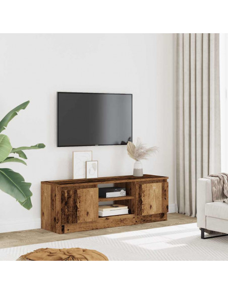Mobile Porta TV Legno Antico 102x30x36 cm Legno Multistrato