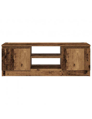 Mobile Porta TV Legno Antico 102x30x36 cm Legno Multistrato