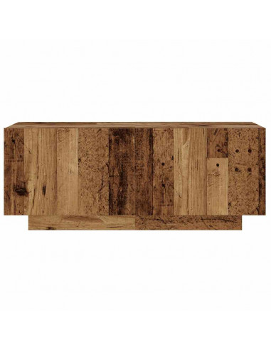 Mobile Porta TV con LED Legno Antico 260x35x40 cm Truciolato